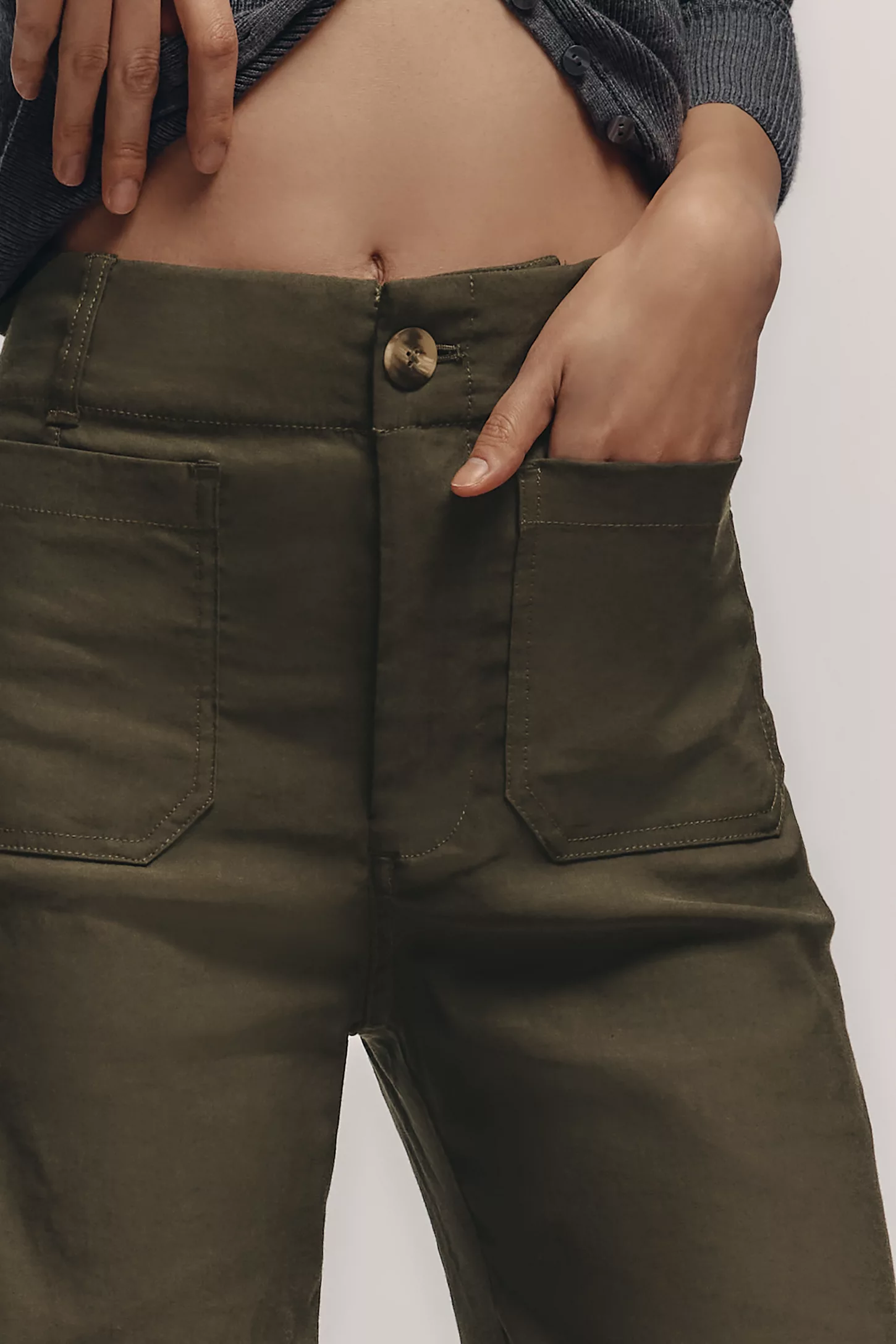 The Colette Magic Fabric Crop Wide-Leg Pants