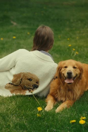 The Jesse Dog Icon Cardigan Sweater