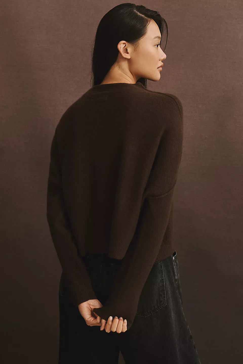 The Alani Cashmere Mock-Neck Sweater