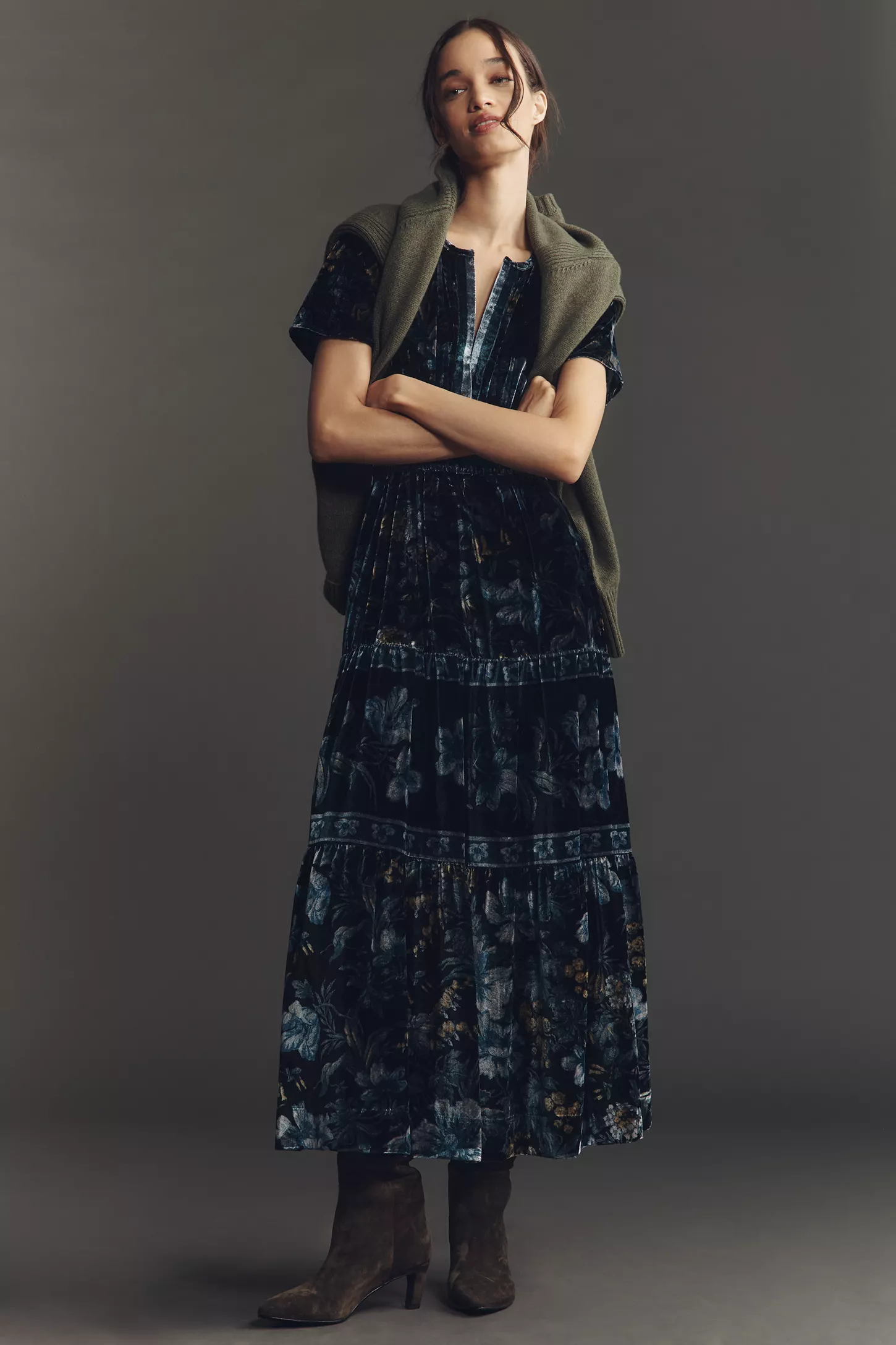 The Somerset Velvet Maxi Dress