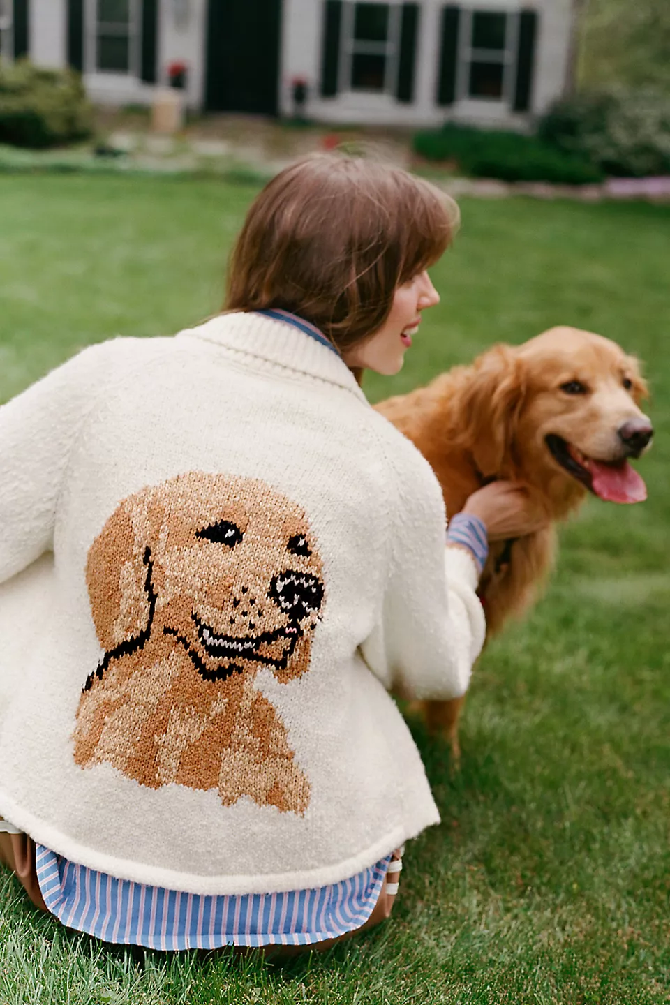 The Jesse Dog Icon Cardigan Sweater