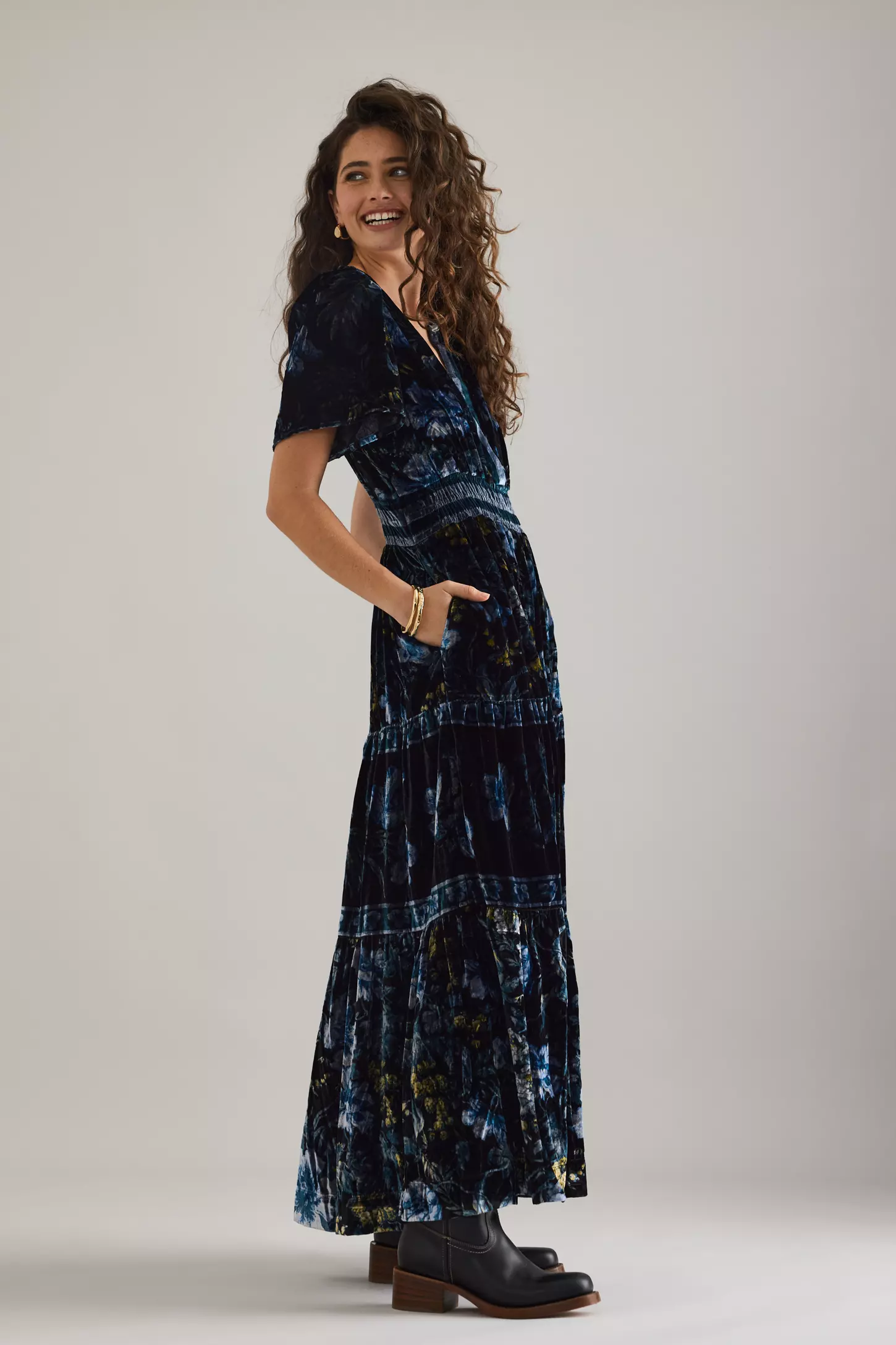 The Somerset Velvet Maxi Dress