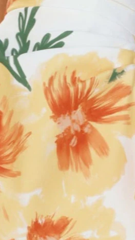 Hanae Mini Dress - Yellow Floral