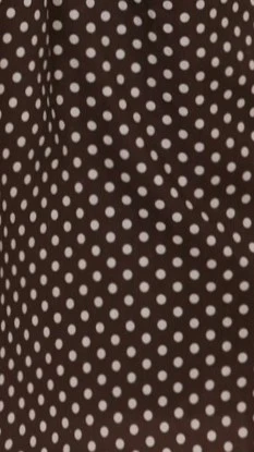 Rachel Tie Back Maxi Dress - Chocolate/White Spot