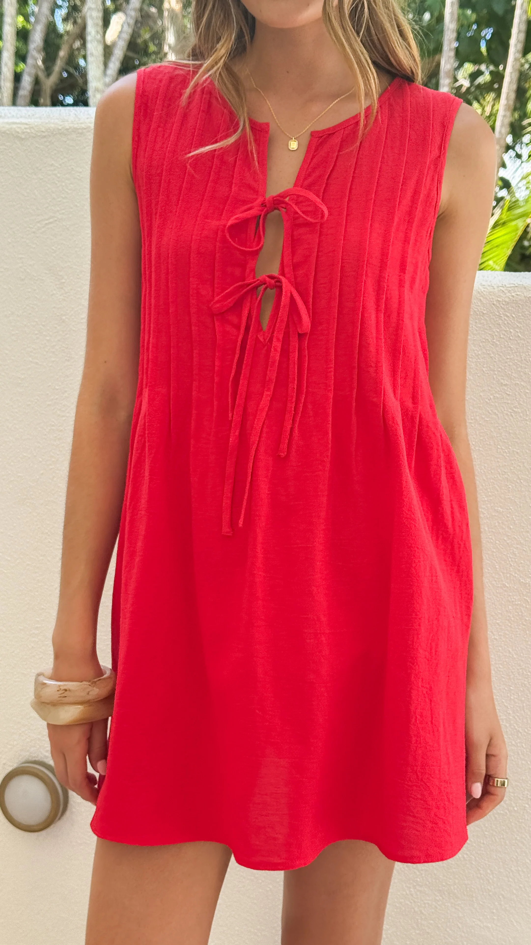 Sahara Mini Dress - Red