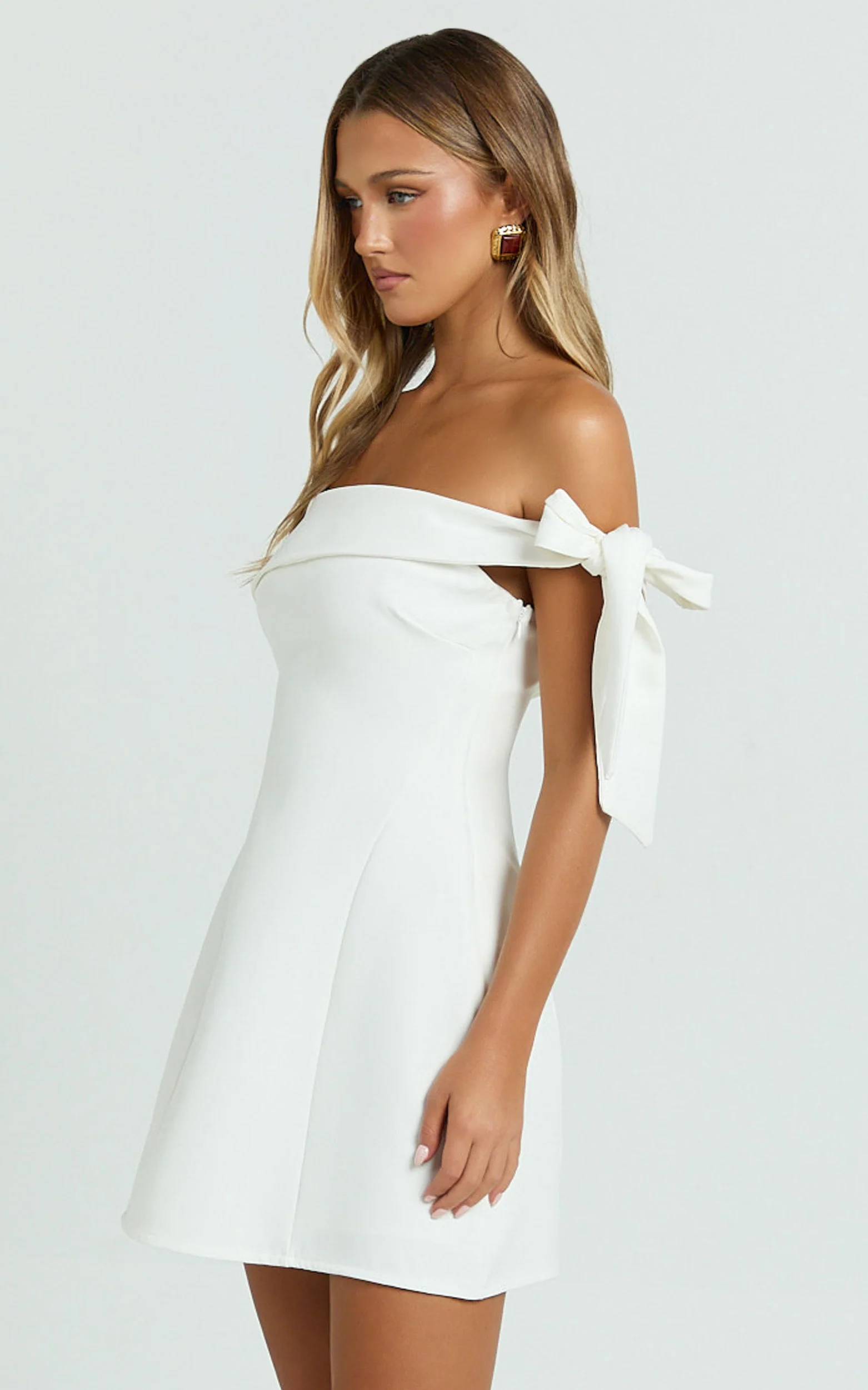 Cecilia Mini Dress-White