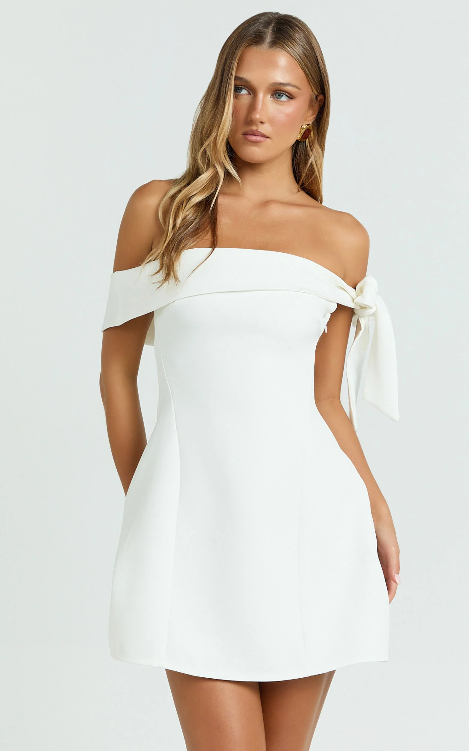 Cecilia Mini Dress-White