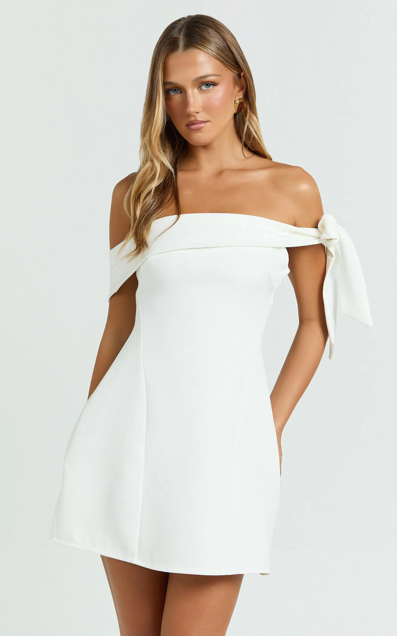 Cecilia Mini Dress-White