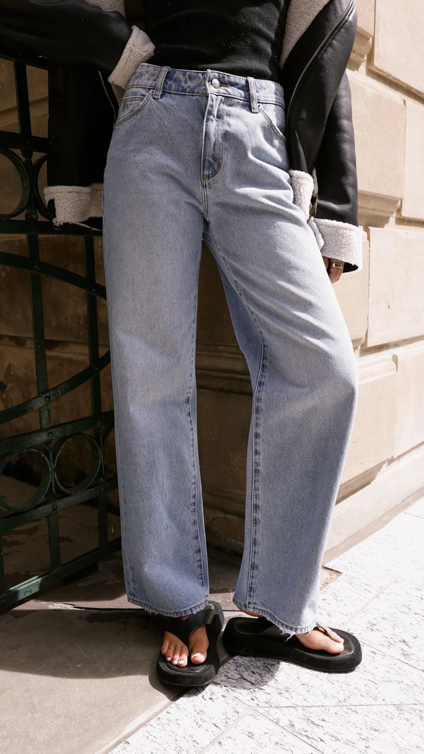 Rollas Kate Baggy Jean - 90s Blue