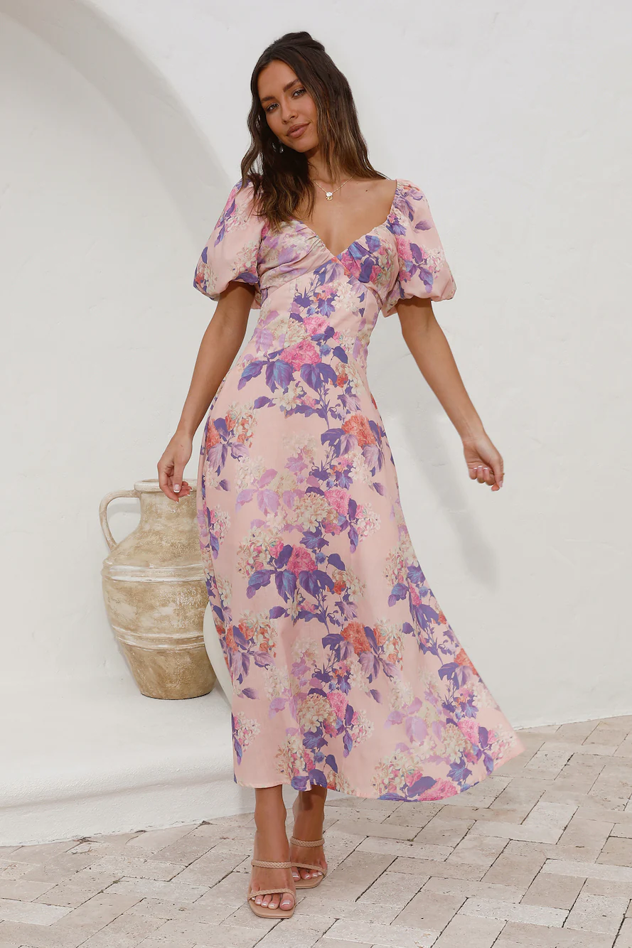Sing Along Maxi Dress Pink
