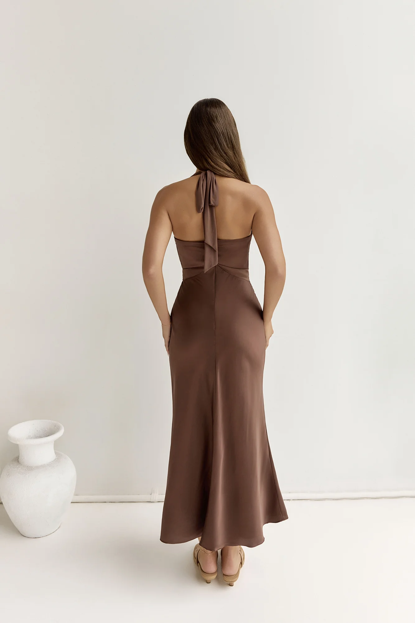 To The Dreamers Maxi Dress Brown