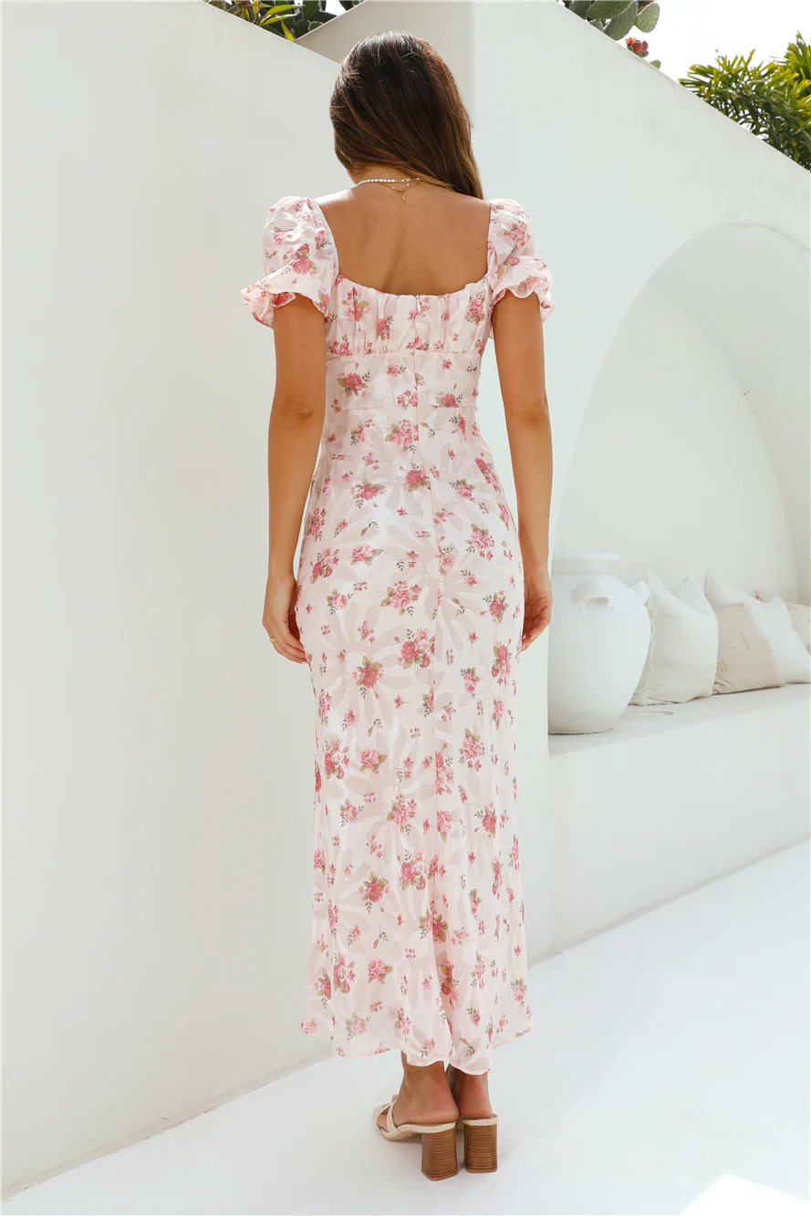 Making Me Blush Maxi Dress Pink