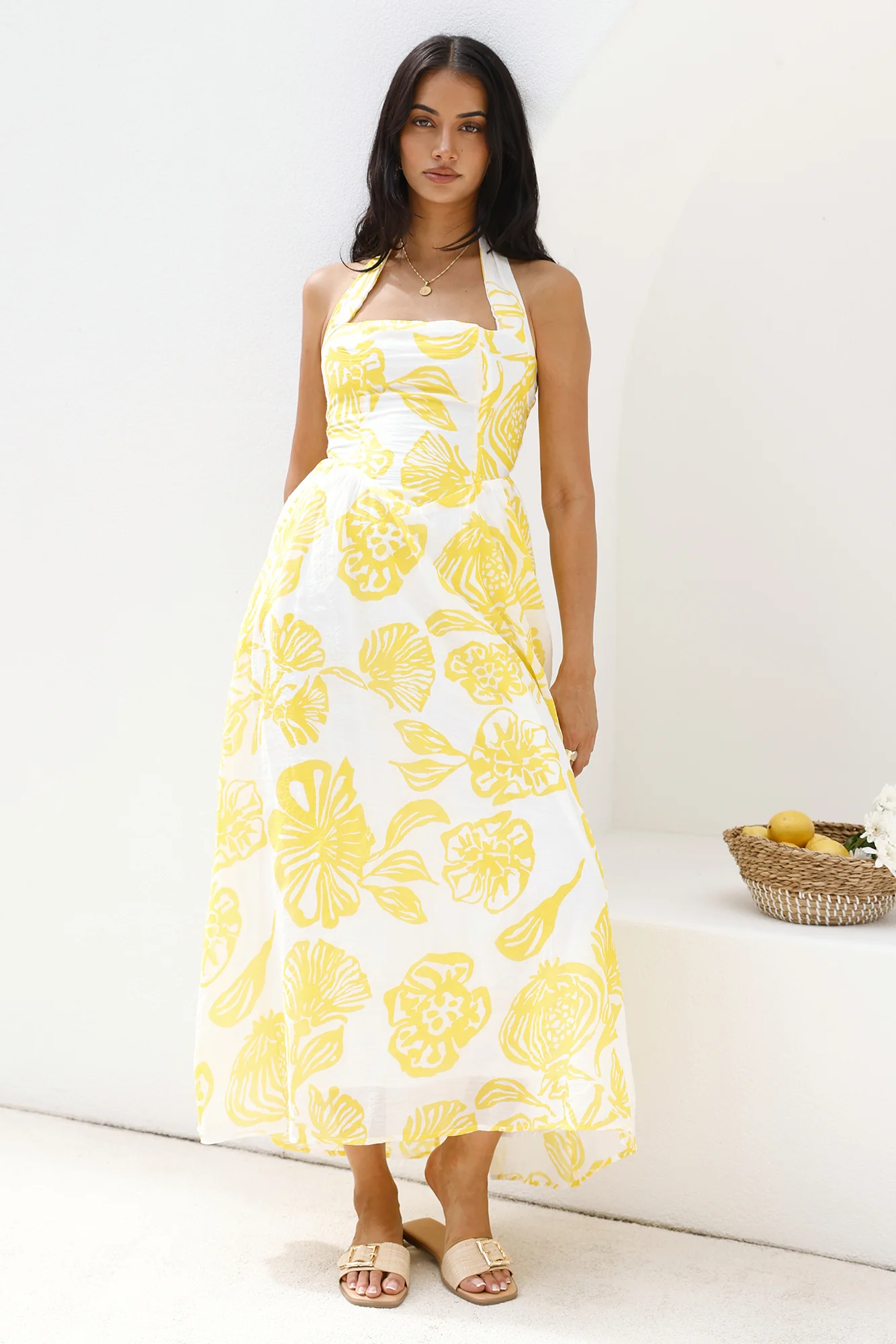 Eternal Spring Maxi Dress Yellow