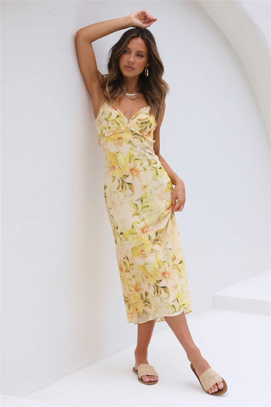 Sunkissed Midi Dress Yellow
