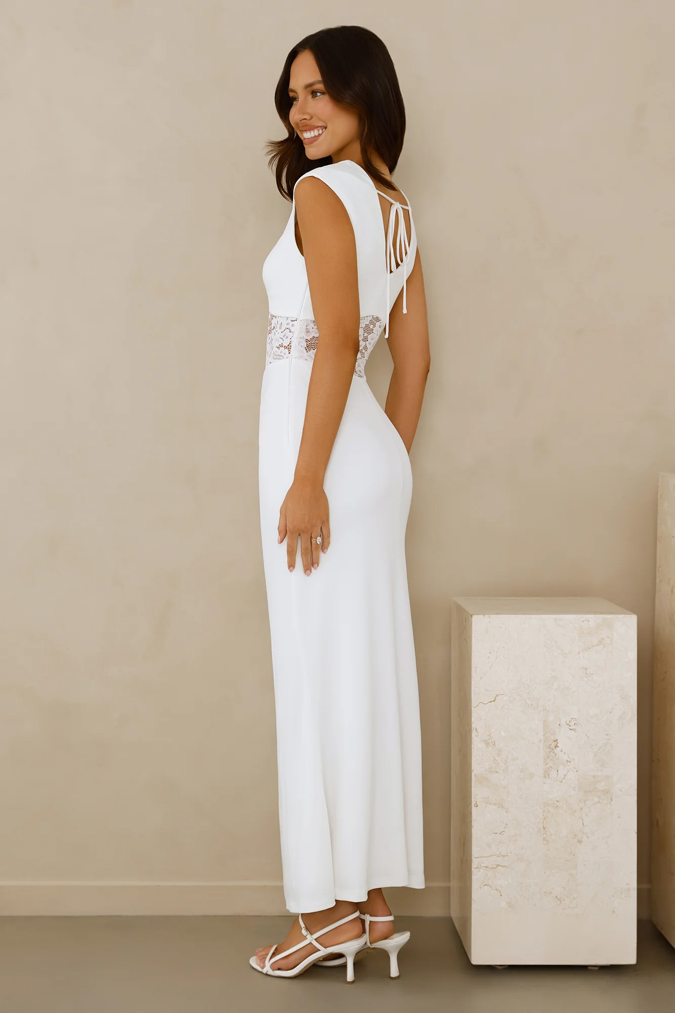Spellbound By You Maxi Dress White