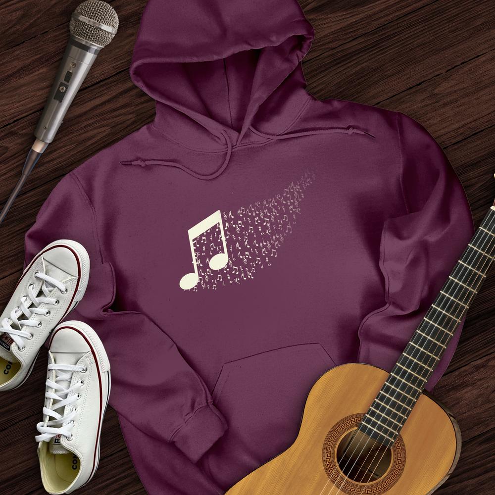 Music Note Floating Away Hoodie