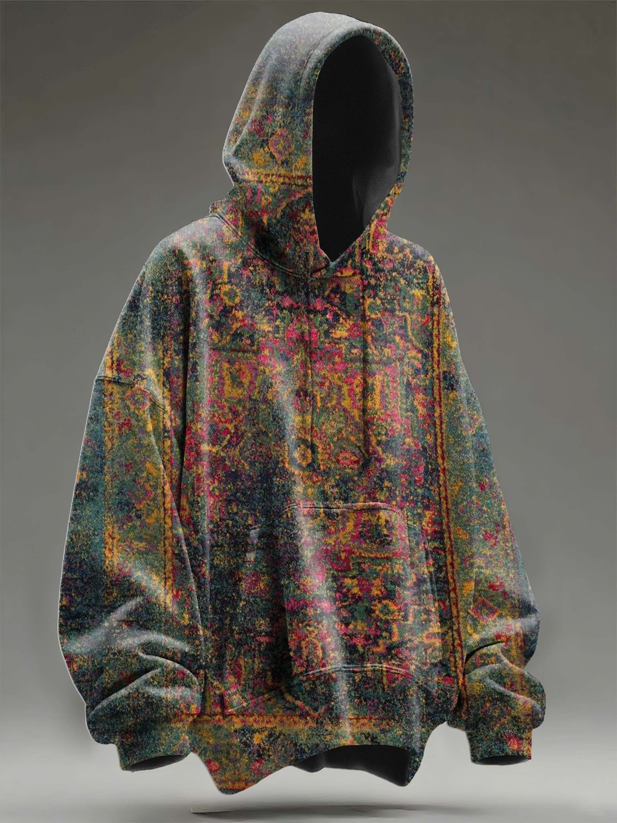 Vintage Gradient Mandala Art Casual Hoodie Sweatshirt