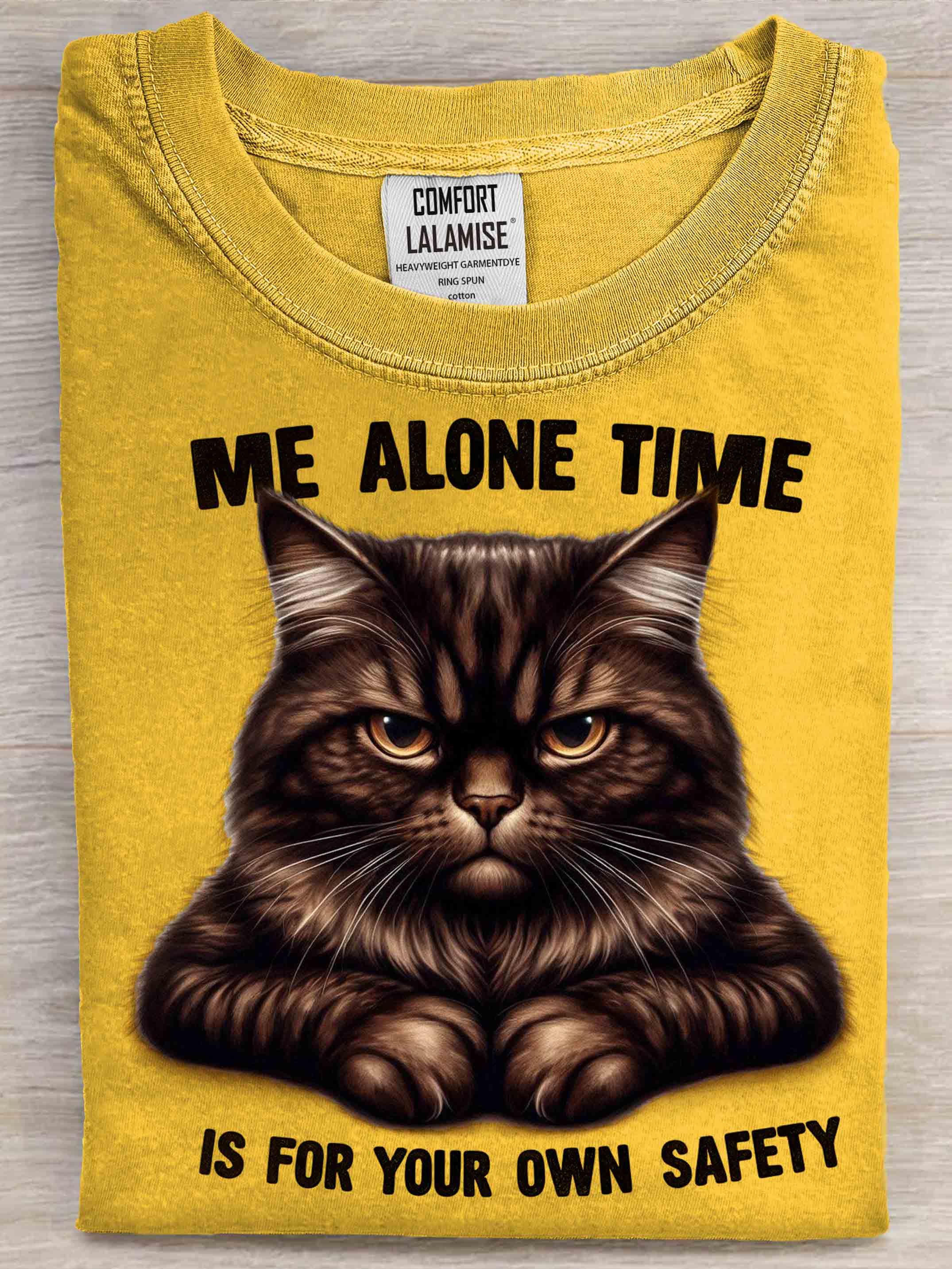 Funny Cat Art Print Casaul Cotton Short Sleeve T-shirt