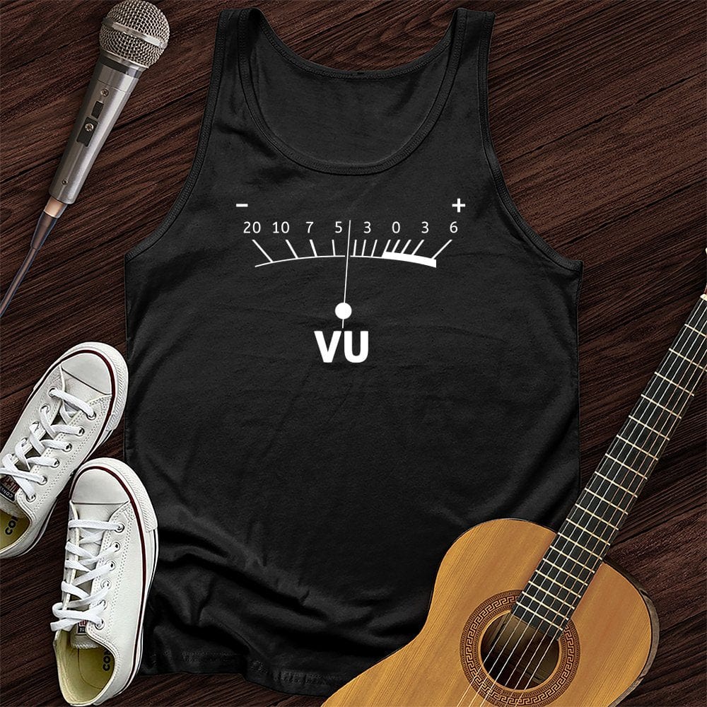 VU Meter B&W Unisex Tank