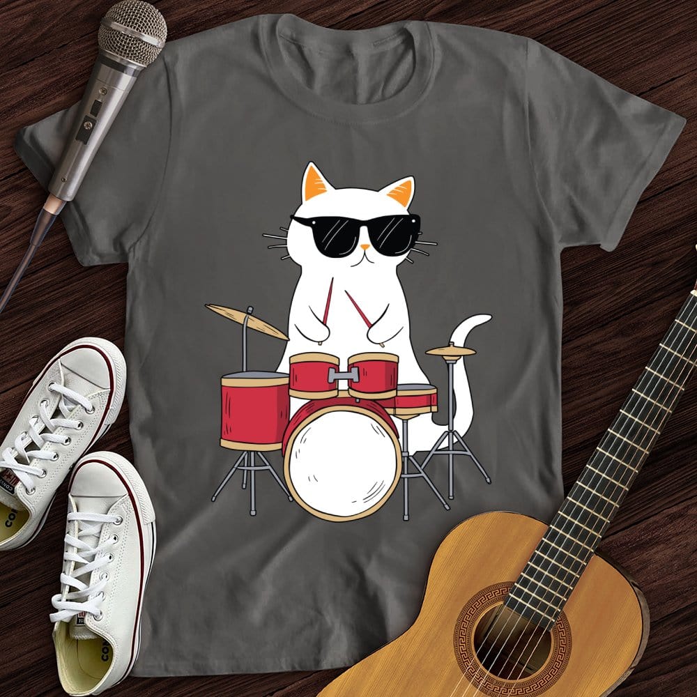 Drummer Cat T-Shirt