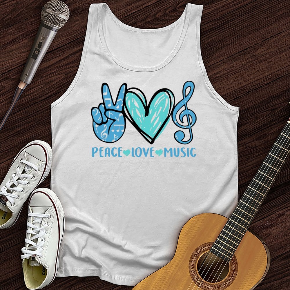 Peace, Love, Music Tank Top