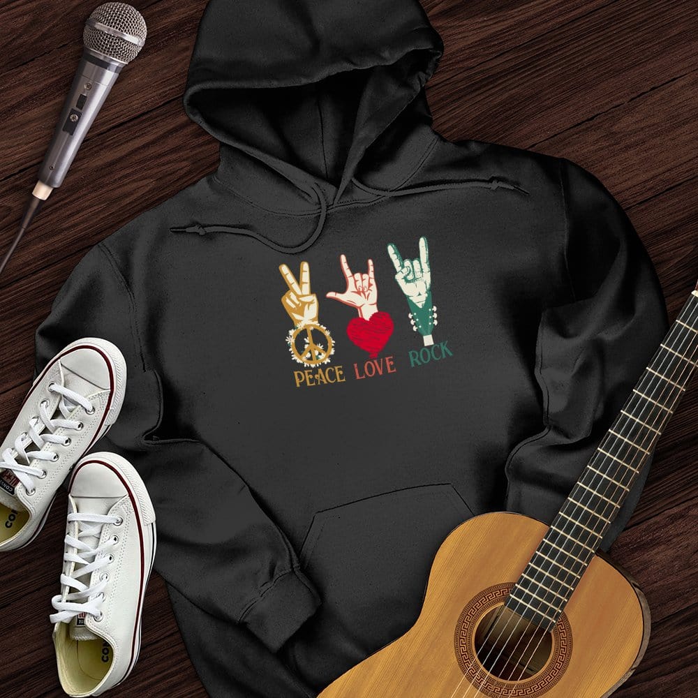 Peace, Love, Rock Hoodie