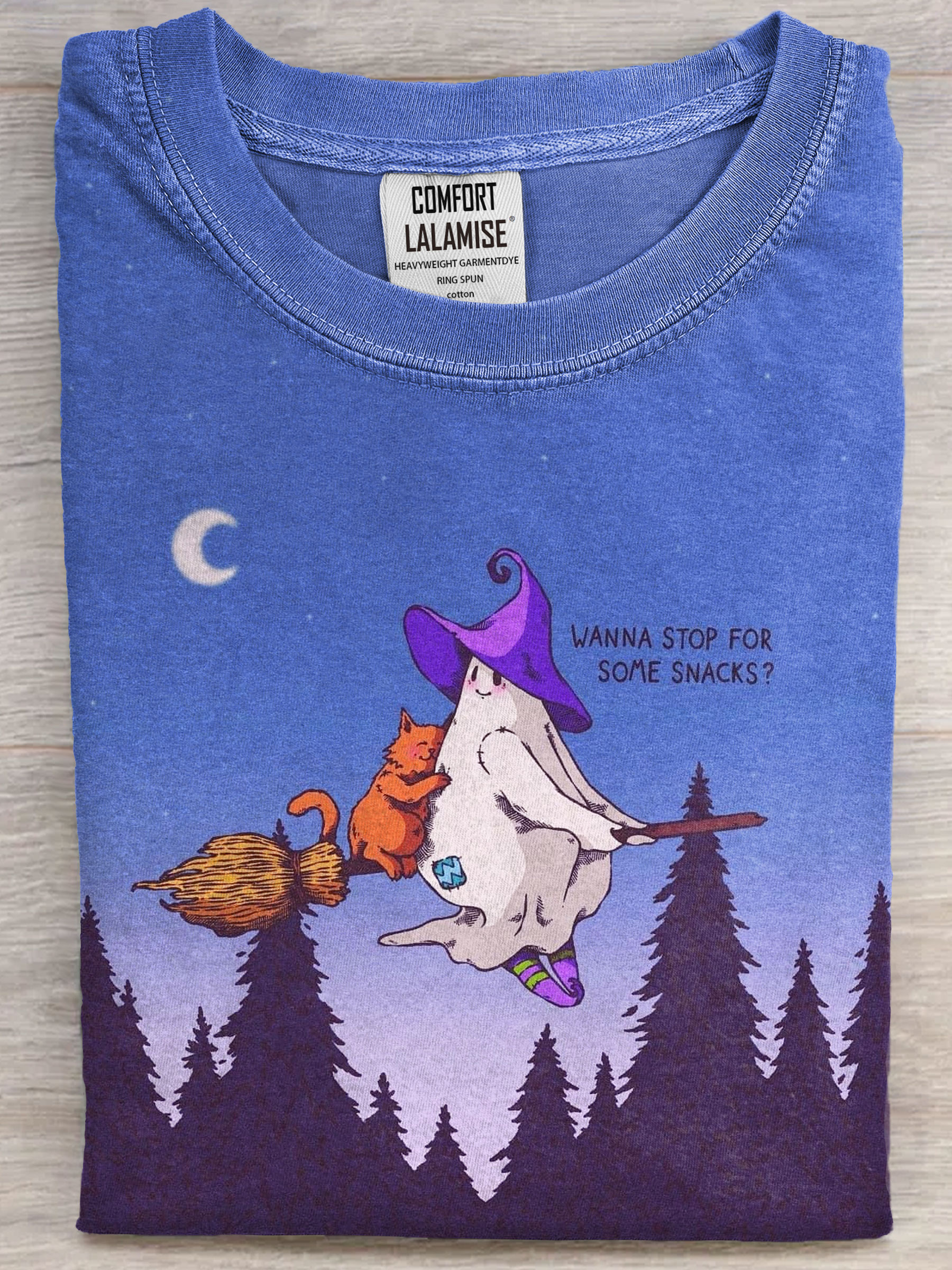 Halloween Art Print Casual Short Sleeve T-shirt