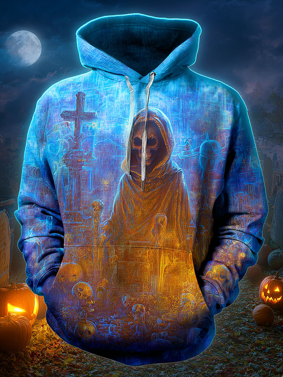 Halloween Art Prints Casual Hoodie Sweatshirt