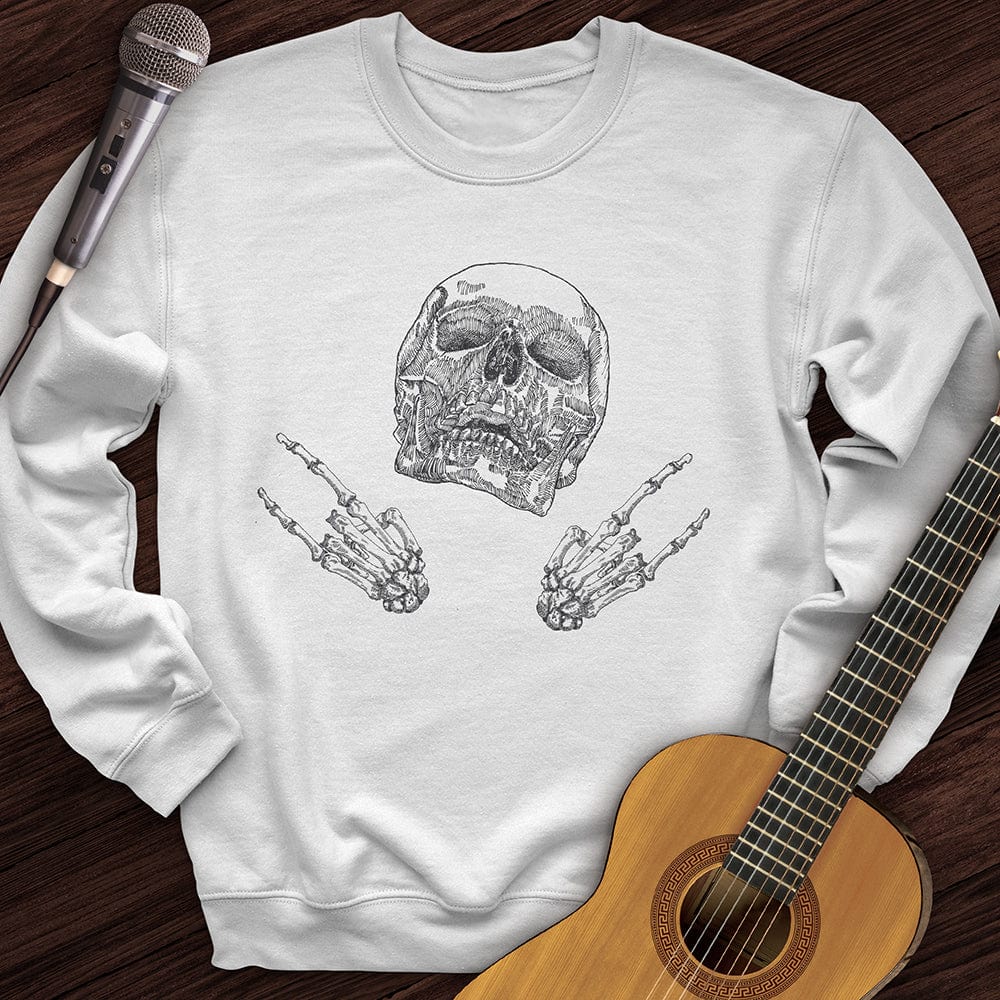 Skeleton Rock On Crewneck