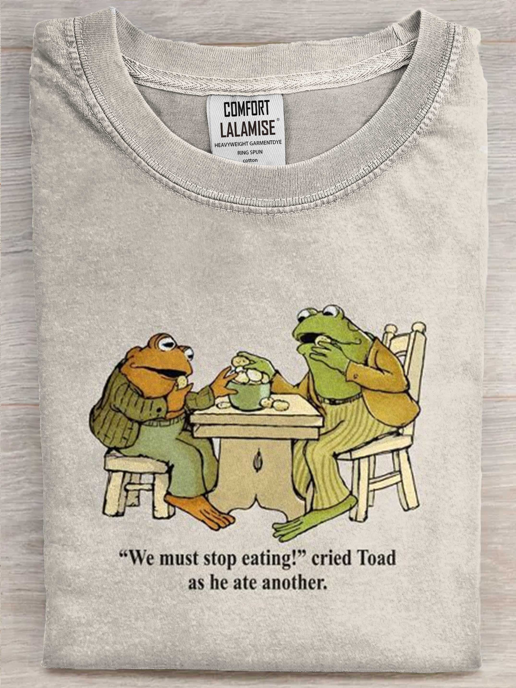 Funny Frog Art Print Casual Short Sleeve T-shirt