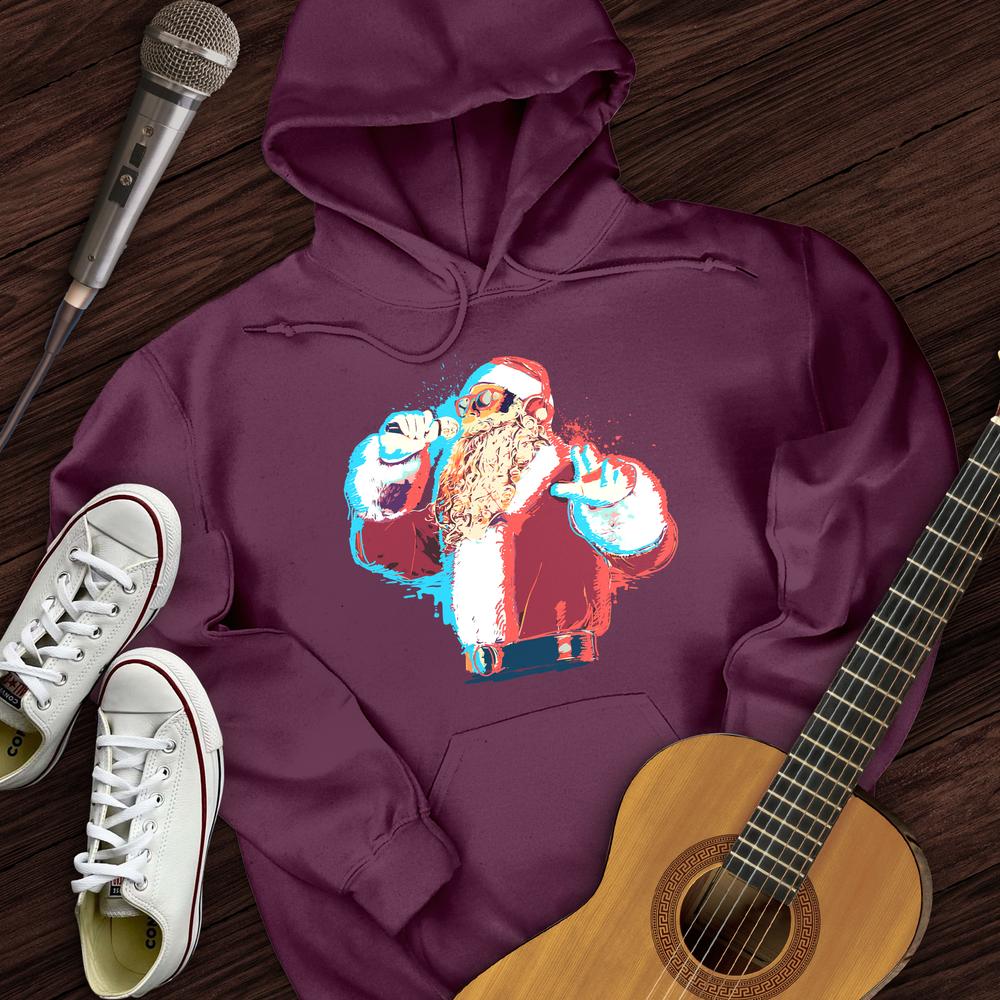 Santa On The Mic Hoodie