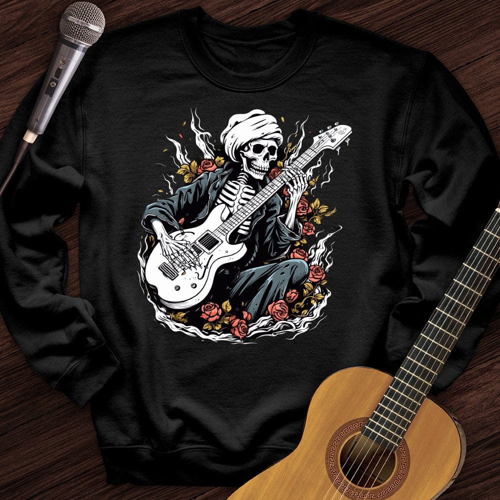 Skeleton Playing Music Crewneck