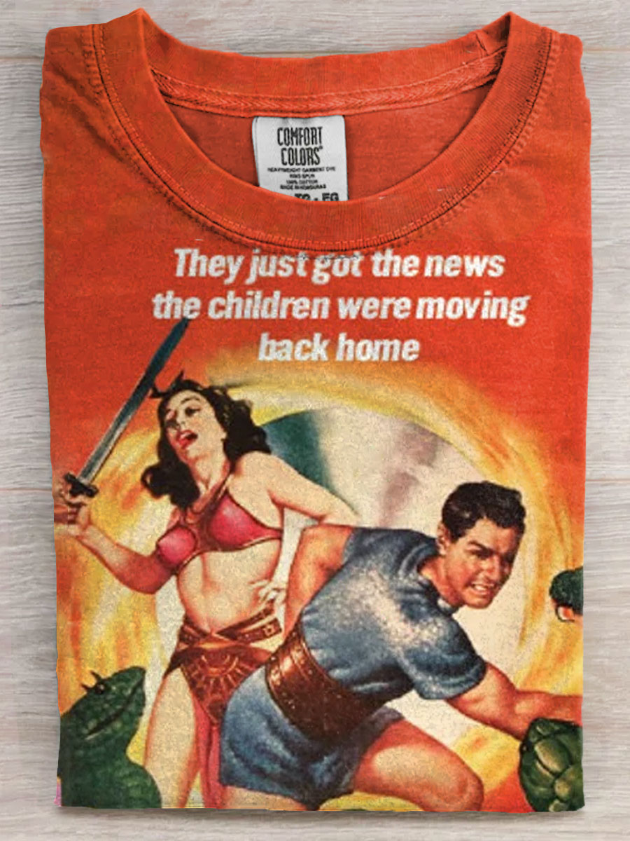 Vintage Family Mothers fathers Humor Art Casaul Short Sleeve T-shirt