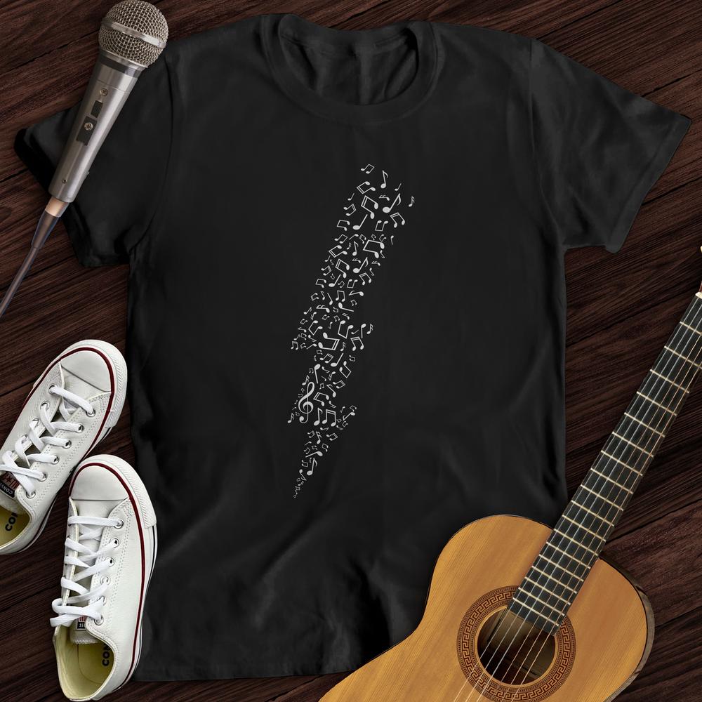 Lightening Bolt Music Note T-Shirt