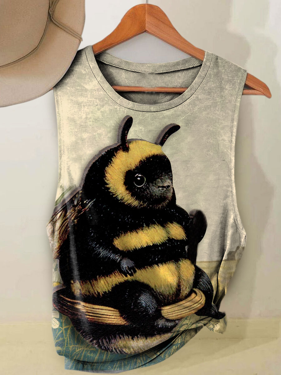 Funny Bear Casual Tank Top