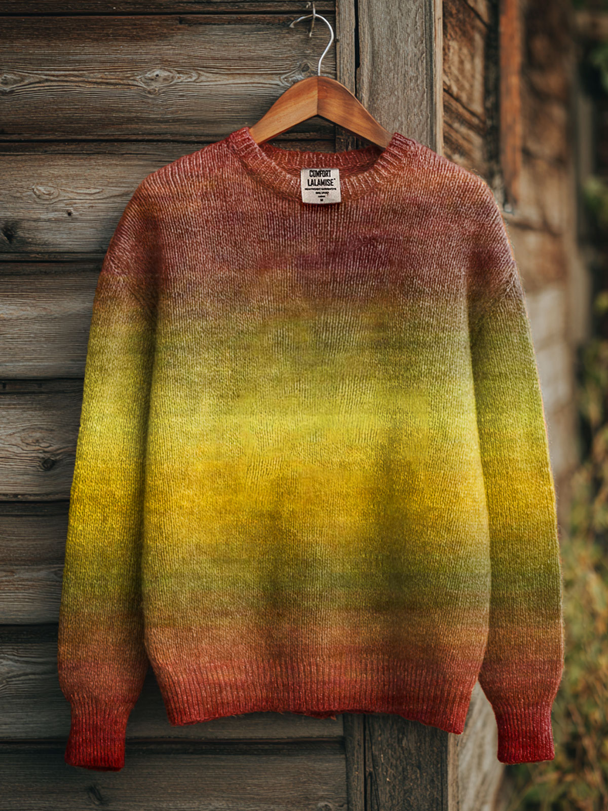 Autumn gradient color Art Print Knit Pullover Sweater