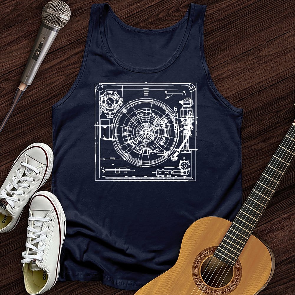 Record Player Unisex Tank