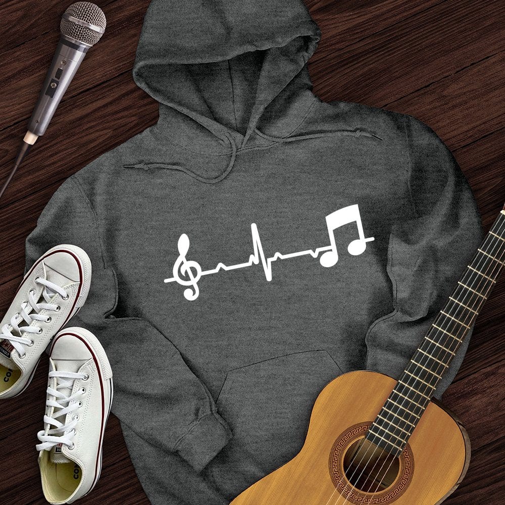 Music Note Heartbeat Hoodie