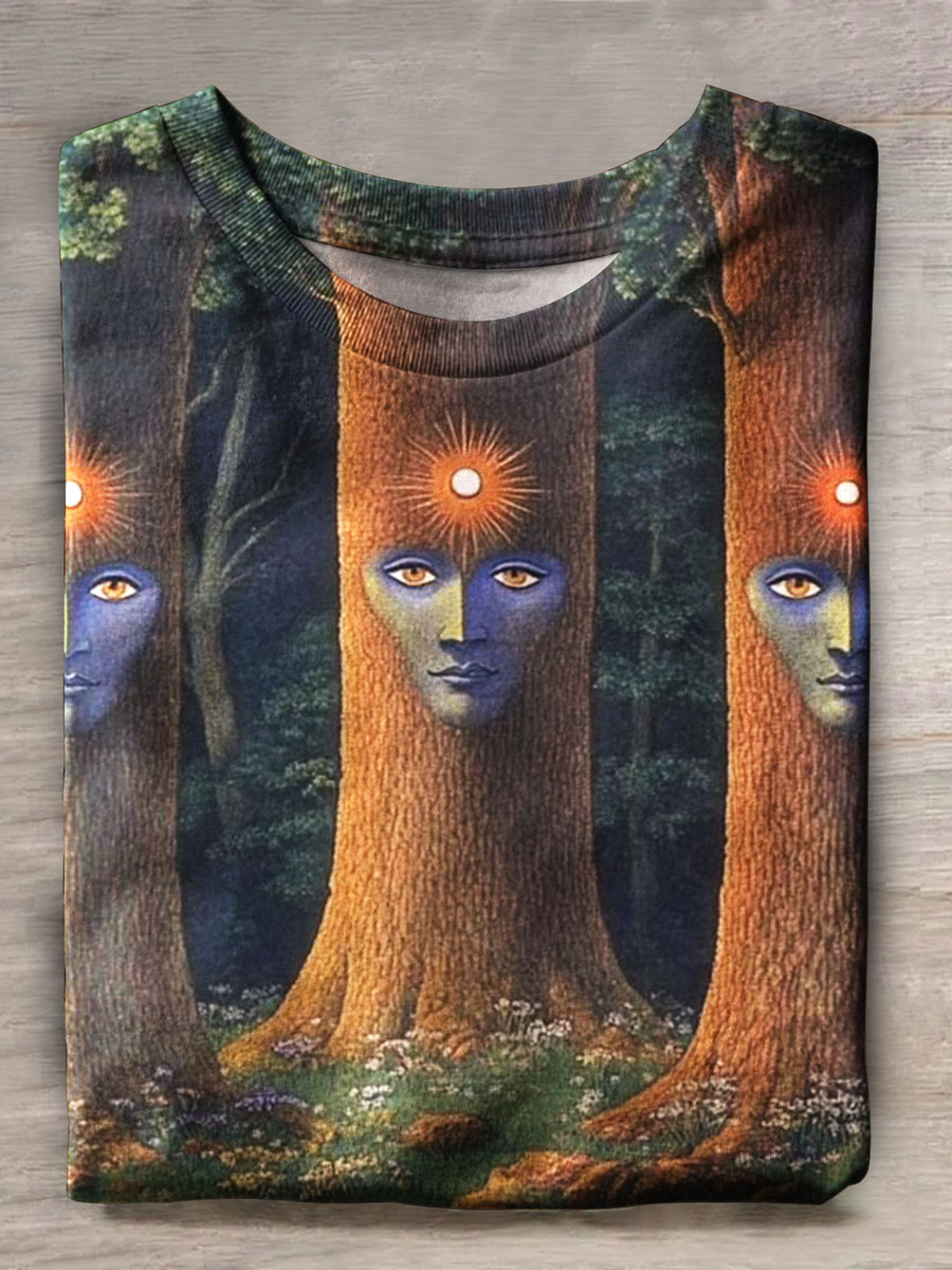 Dark Art Print Casual T-shirt