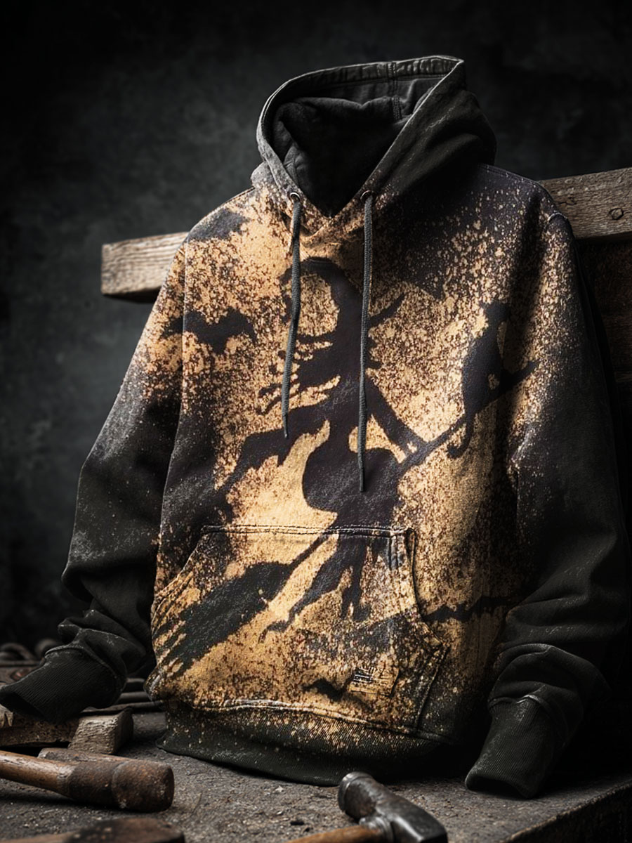 Witch Art Prints Casual Hoodie Sweatshirt