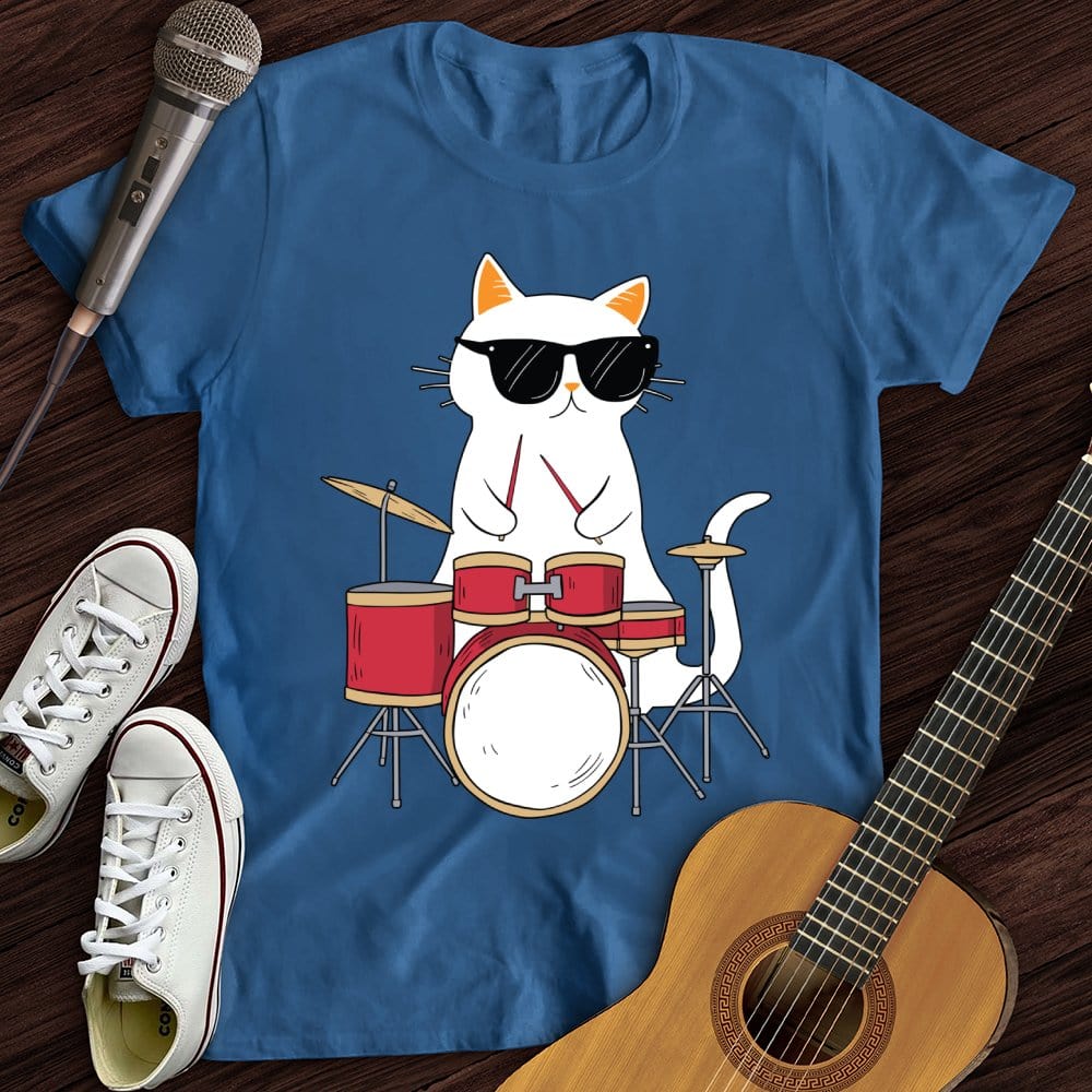 Drummer Cat T-Shirt