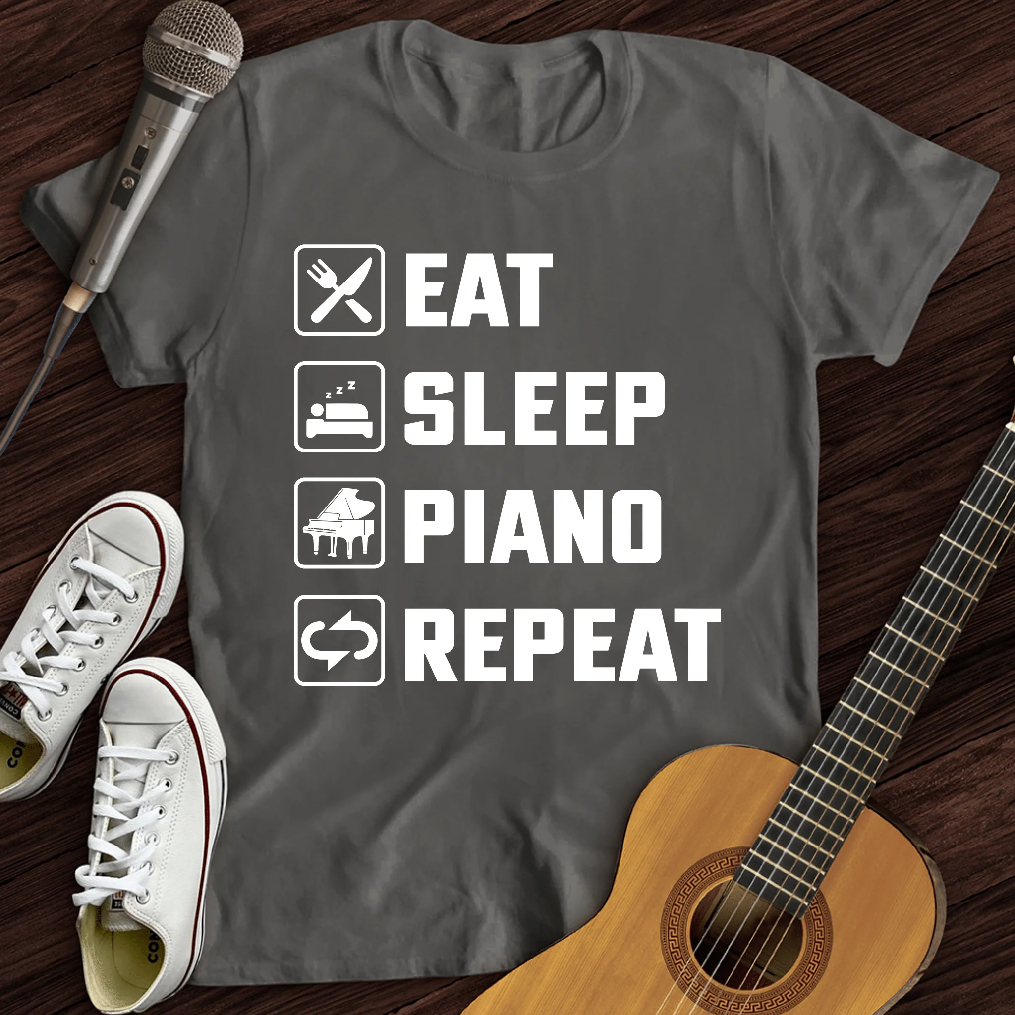 Eat, Sleep, Piano, Repeat T-Shirt