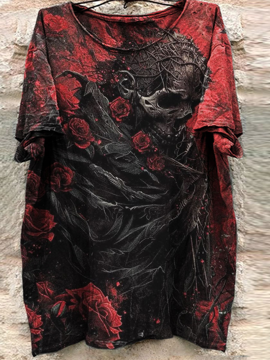 Dark Art Print Casual T-shirt