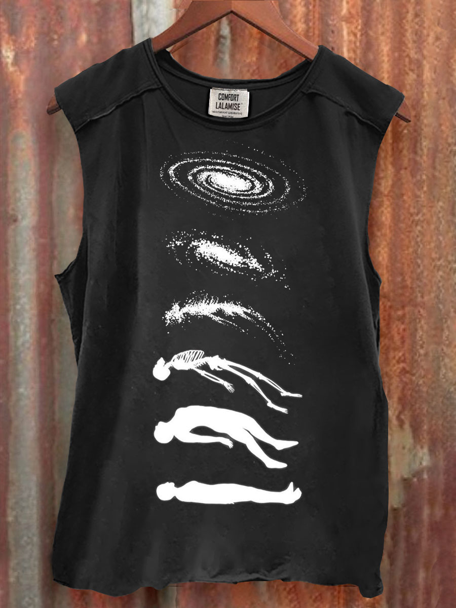 Inspirtion Art Print 100% Cotton Casual Tank Top