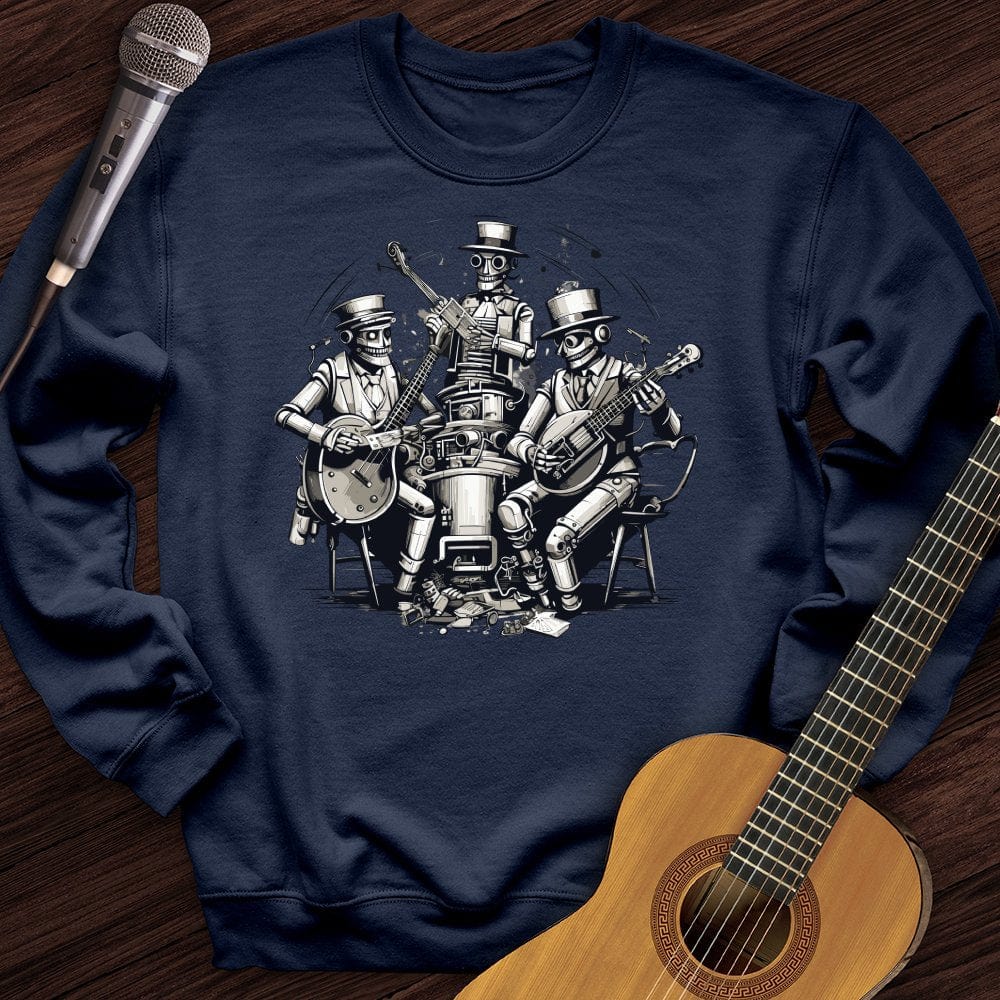 Steampunk Skeleton Band Crewneck