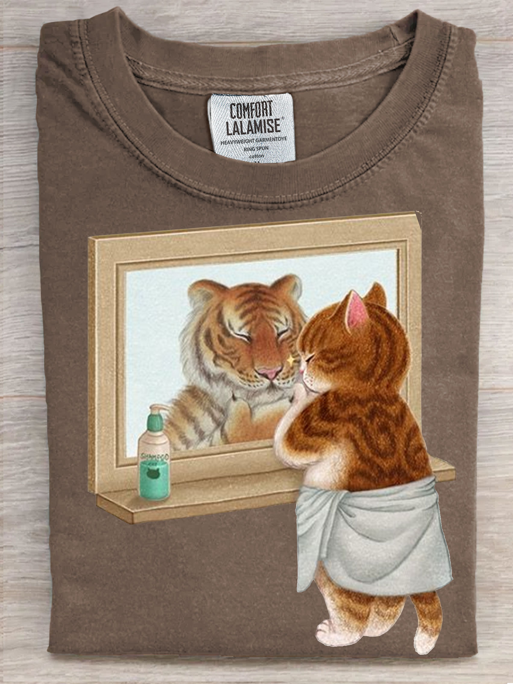 Funny Cat Art Print Casaul Short Sleeve T-shirt