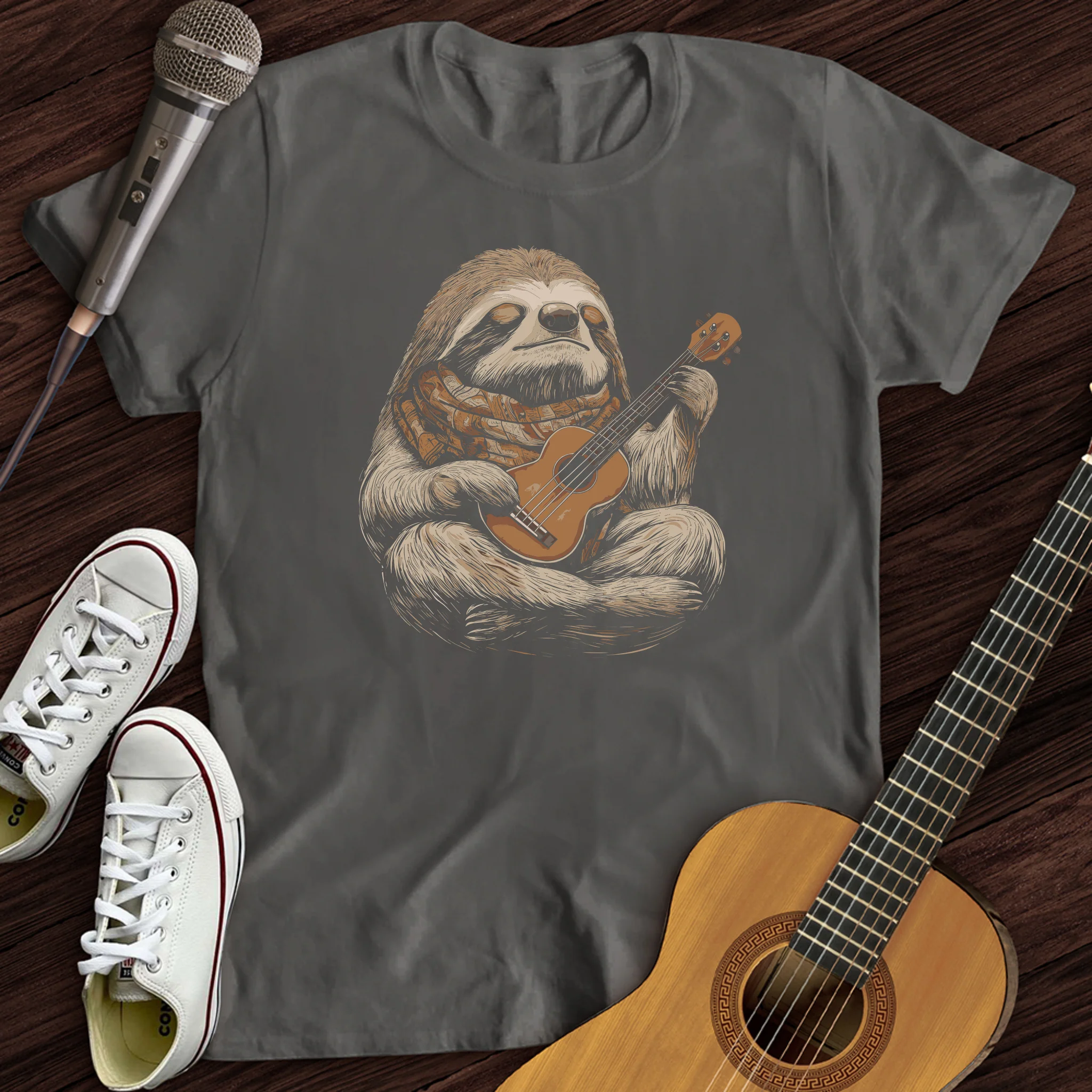 Sloth Ukulele T-Shirt