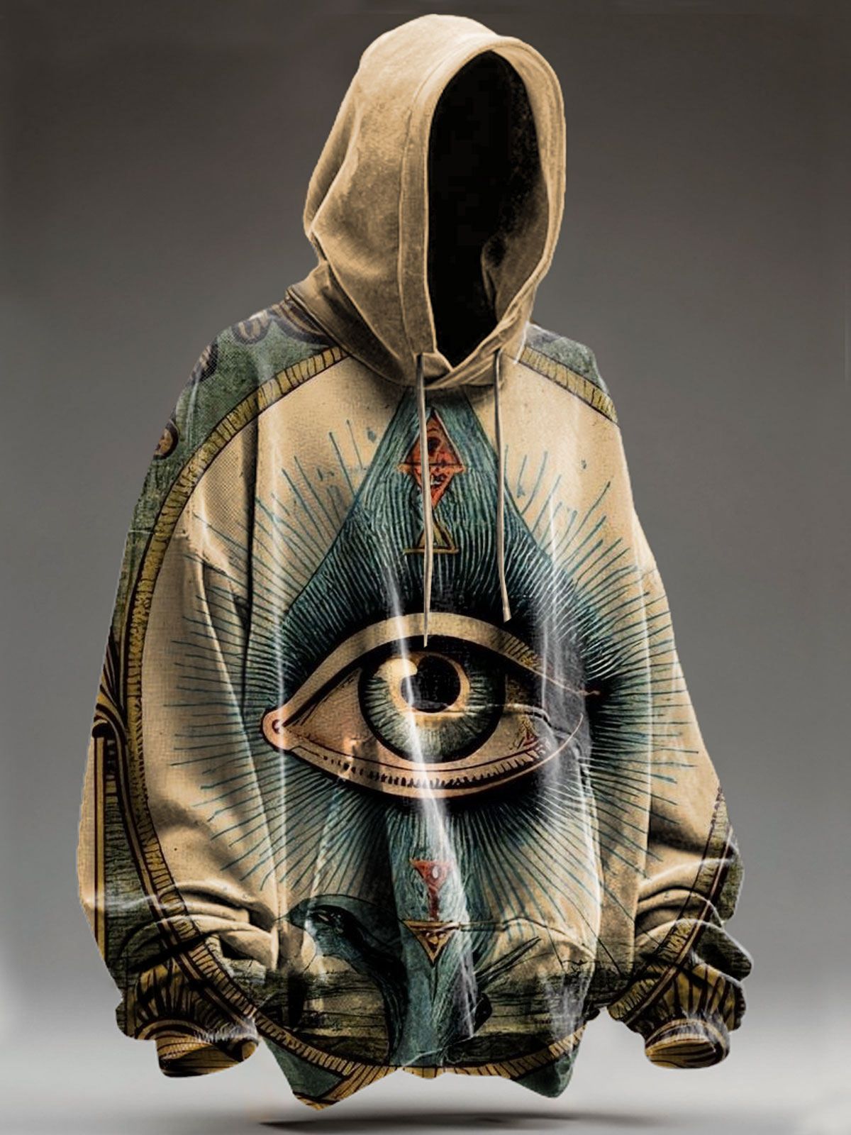 Vintage Abstract Psychedelic Art Print Casual Sweatshirt