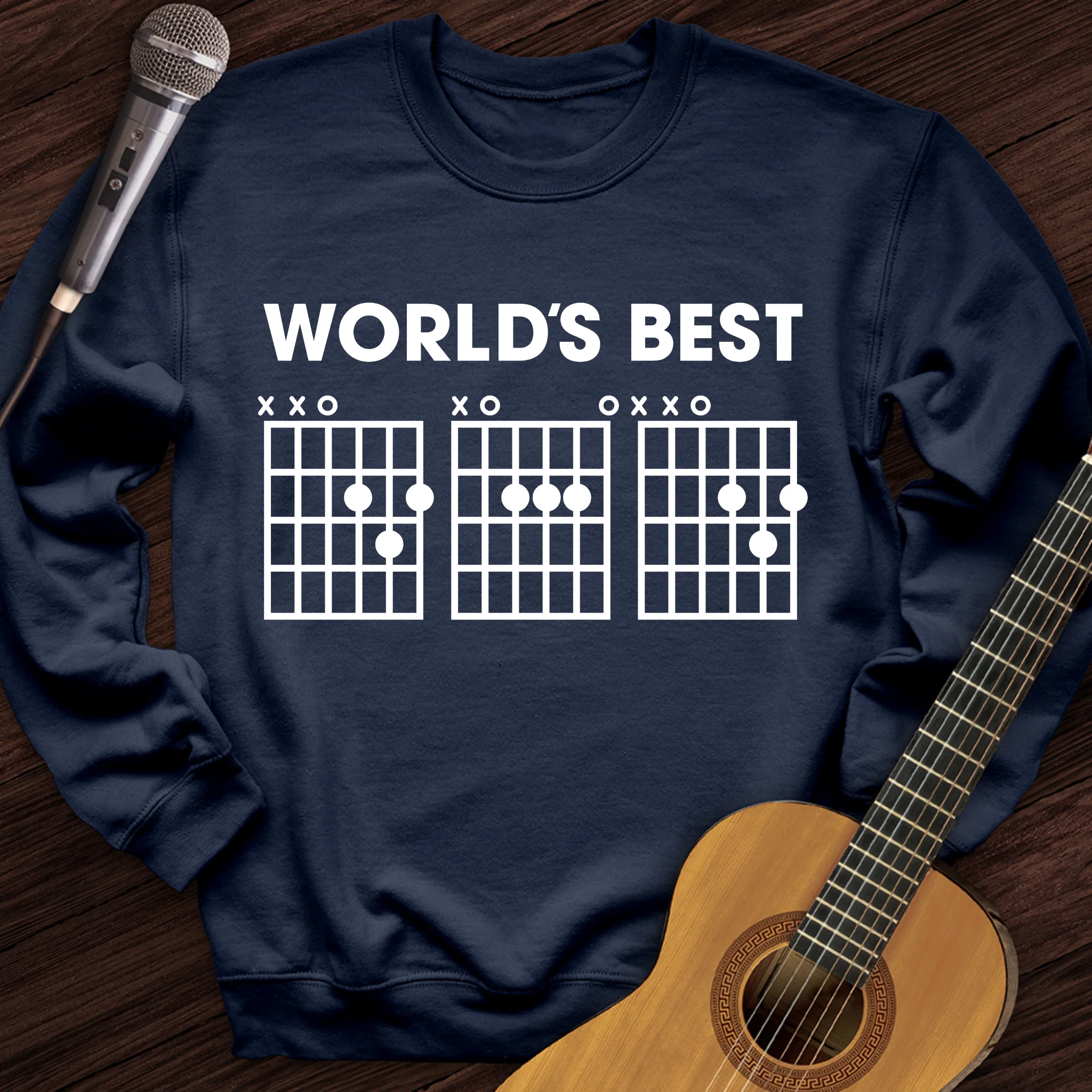 World's Best Dad Guitar Crewneck
