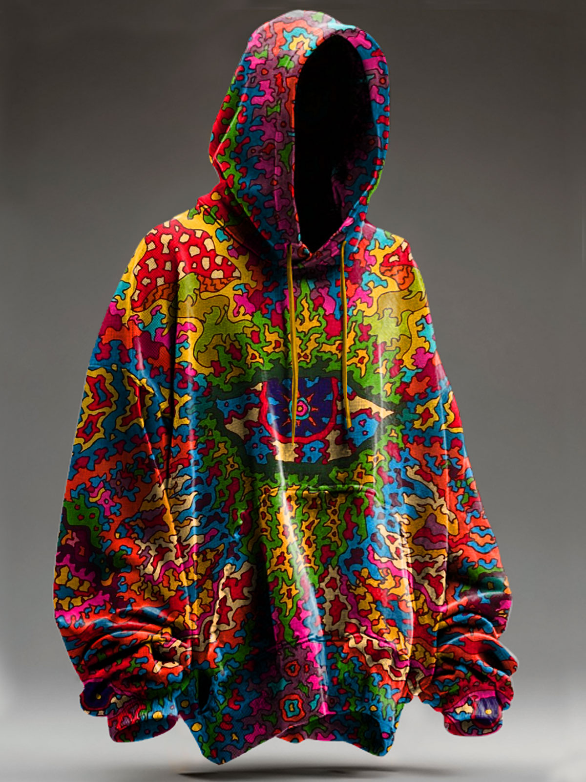 Psychedelic Art Print Casual Sweatshirt